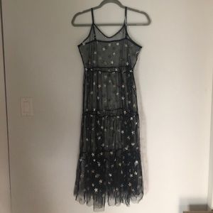 Black Tulle Starry Dress